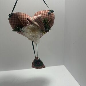 Decorative hanging‎ heart shaped Christmas ornament with poo-pourri Bag